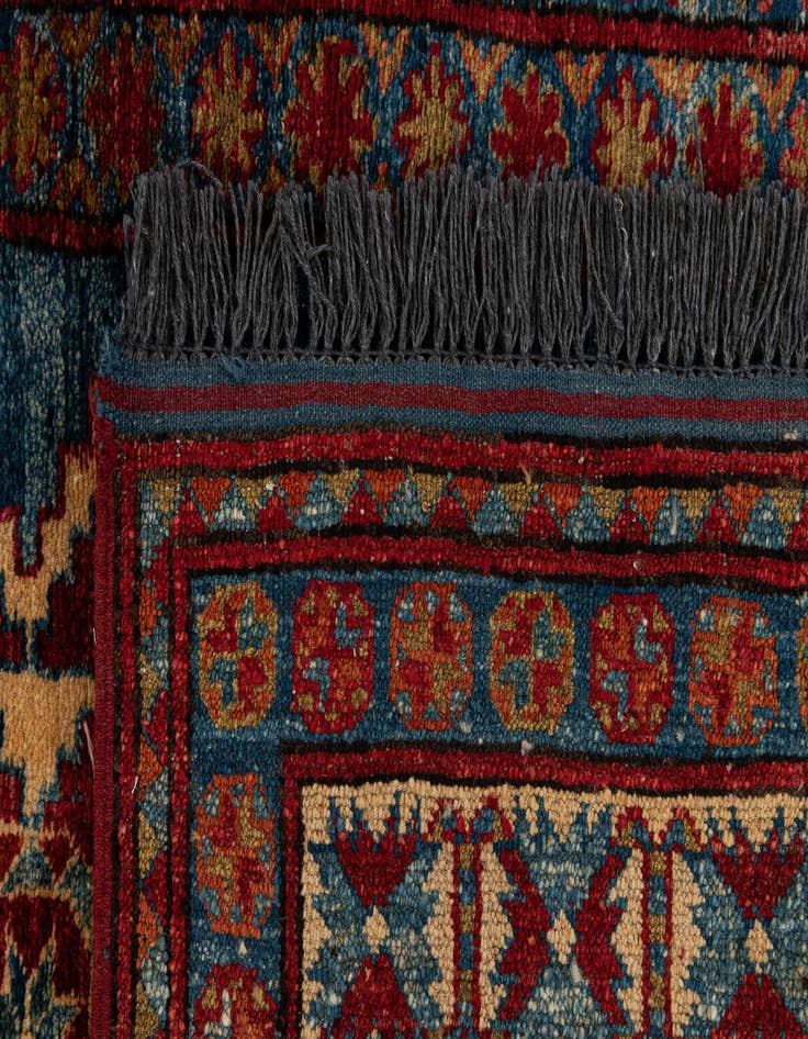 Detail image of  3' 2 x 4' 4  Hand Knotted Kazak Wool Rug