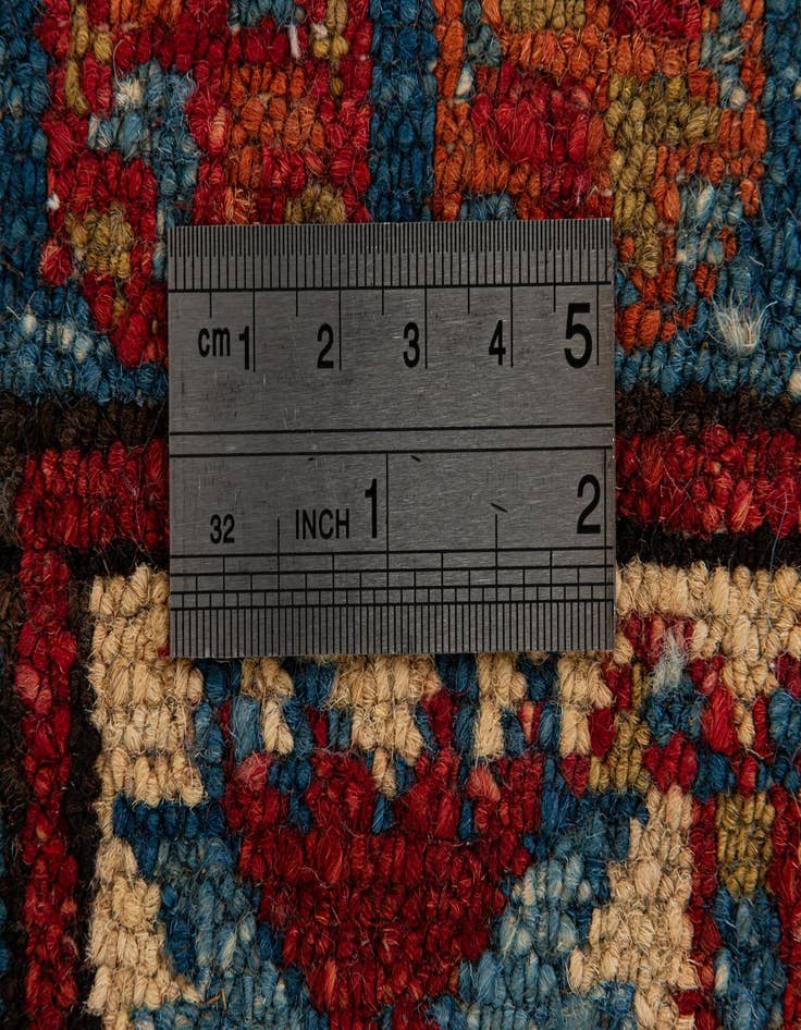 Detail image of  3' 2 x 4' 4  Hand Knotted Kazak Wool Rug