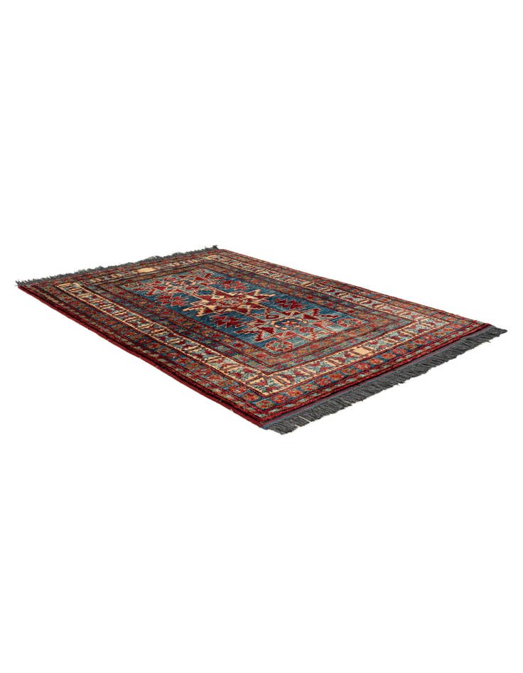 Detail image of  3' 2 x 4' 4  Hand Knotted Kazak Wool Rug