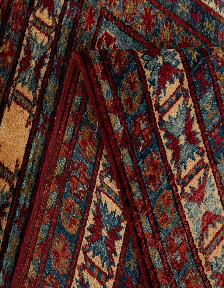 Detail image of  3' 2 x 4' 4  Hand Knotted Kazak Wool Rug