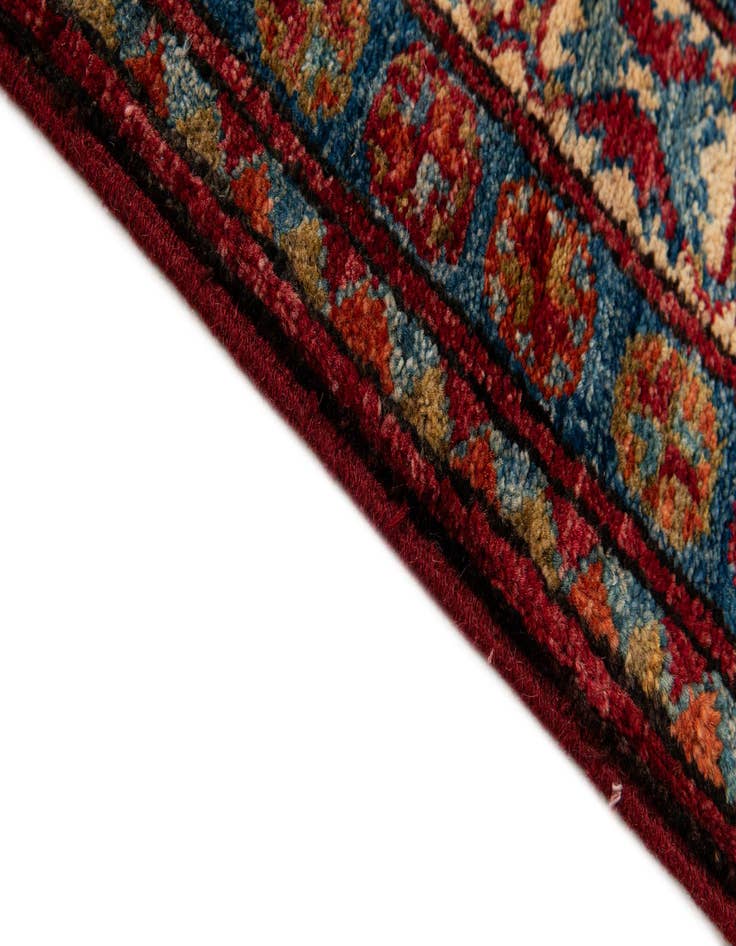 Detail image of  3' 2 x 4' 7  Hand Knotted Kazak Wool Rug