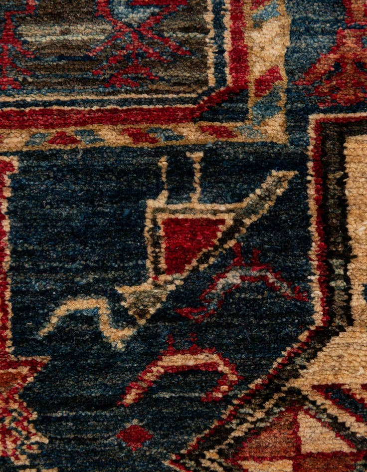 Detail image of  5' x 6' 9  Hand Knotted Kazak Wool Rug