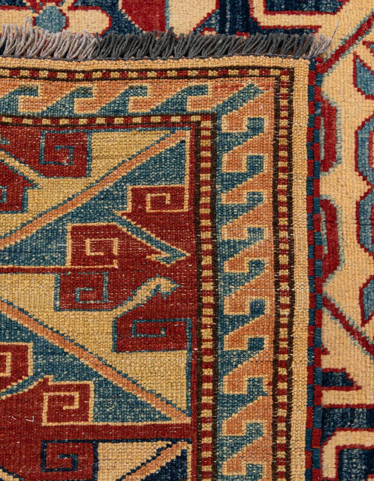 Detail image of  6' x 7' 9  Hand Knotted Kazak Wool Rug