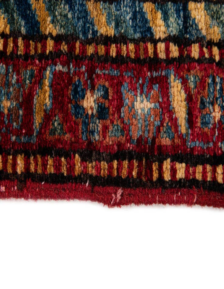 Detail image of  4' 11 x 7' 10  Hand Knotted Kazak Wool Rug