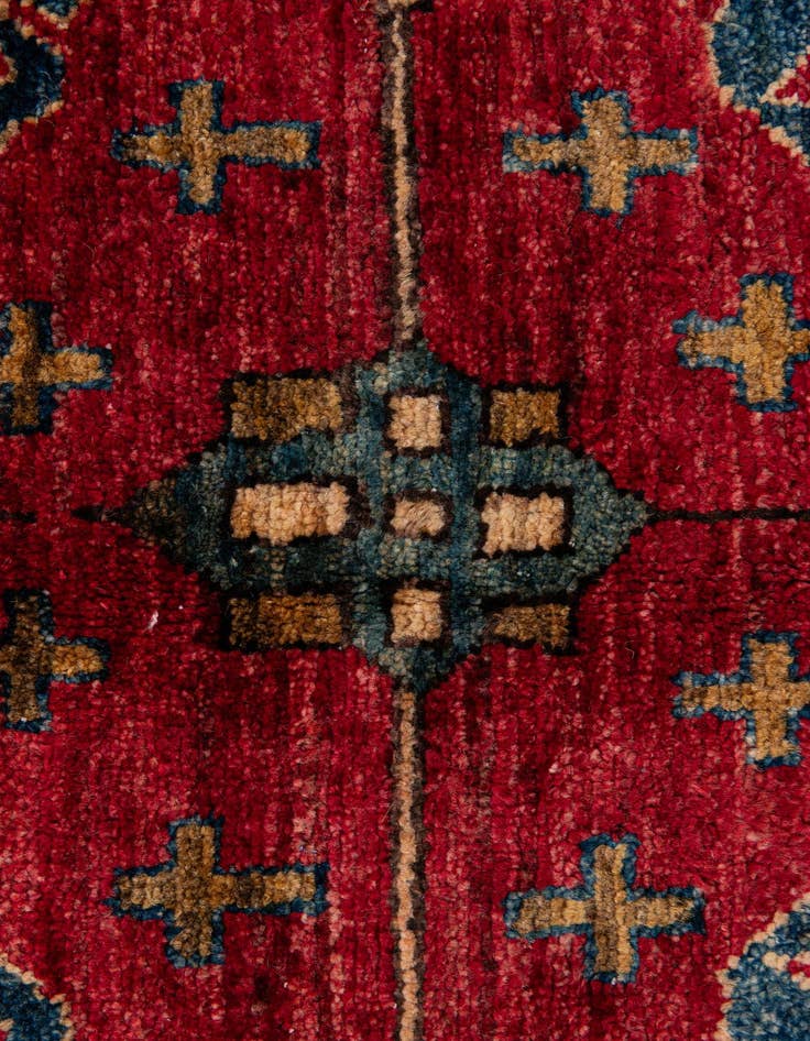 Detail image of  5' x 8' 4  Hand Knotted Kazak Wool Rug