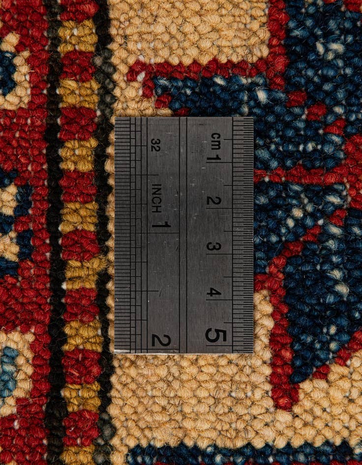 Detail image of  4' 2 x 6' 6  Hand Knotted Kazak Wool Rug