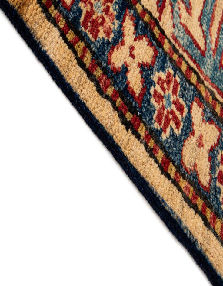 Detail image of  4' 2 x 6' 6  Hand Knotted Kazak Wool Rug