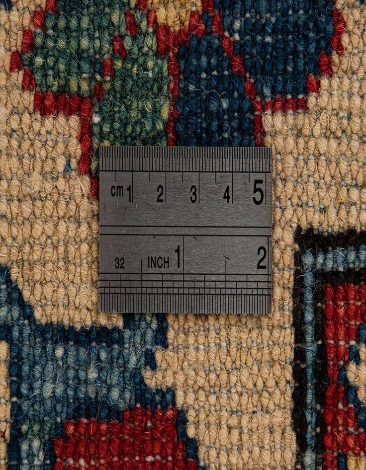 Detail image of  4' x 6' 9  Hand Knotted Kazak Wool Rug