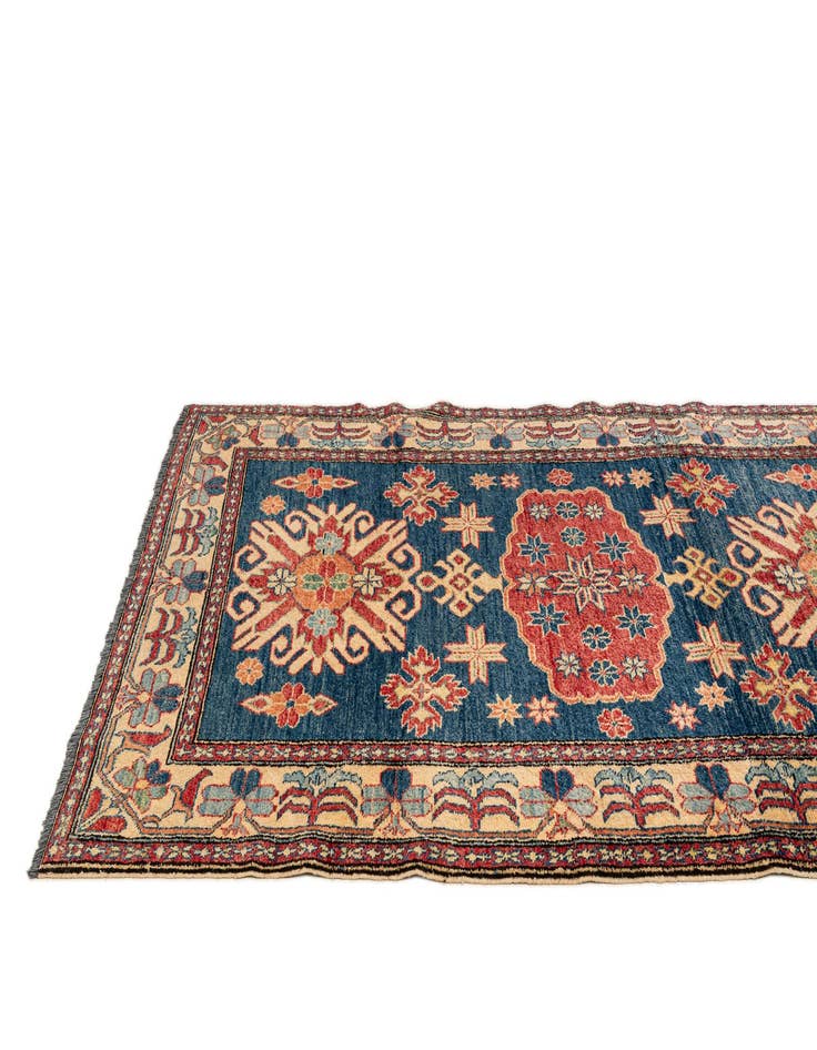 Detail image of  4' x 6' 9  Hand Knotted Kazak Wool Rug