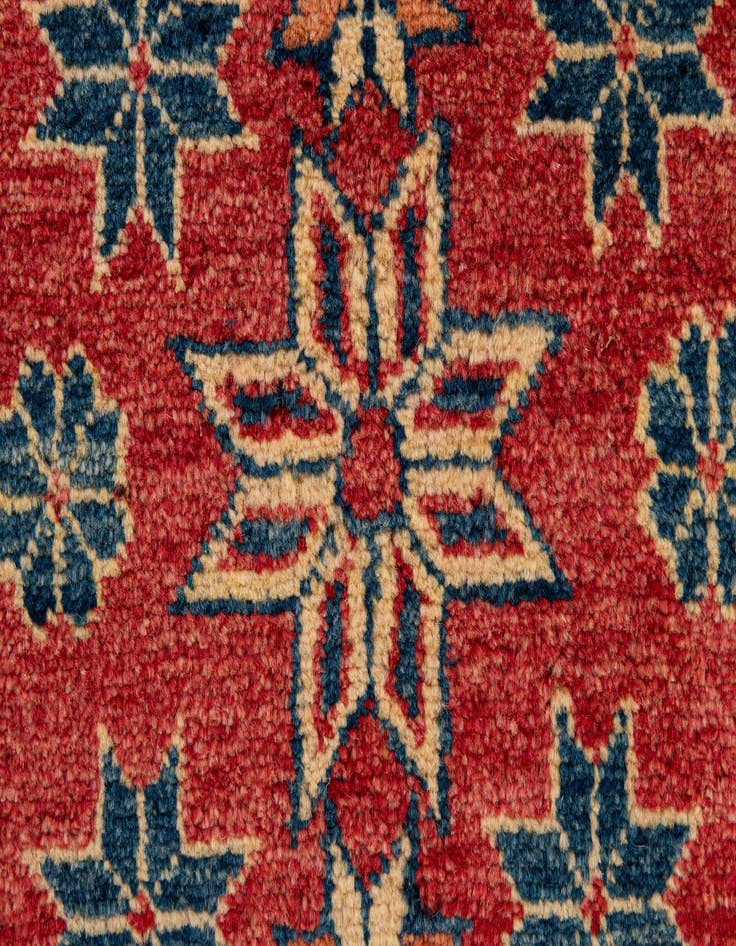 Detail image of  4' x 6' 9  Hand Knotted Kazak Wool Rug