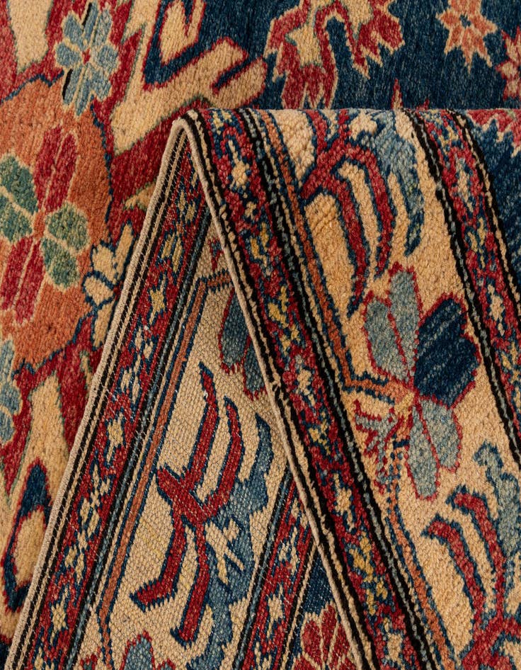 Detail image of  4' x 6' 9  Hand Knotted Kazak Wool Rug