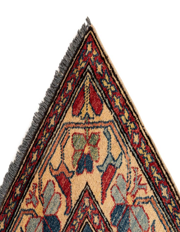 Detail image of  4' x 6' 9  Hand Knotted Kazak Wool Rug