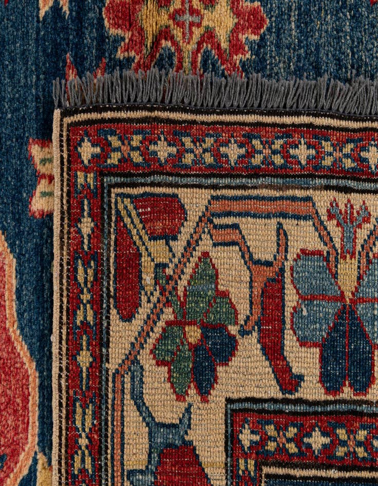 Detail image of  4' x 6' 9  Hand Knotted Kazak Wool Rug
