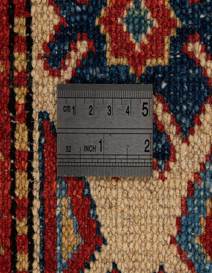 Detail image of  4' 1 x 6' 2  Hand Knotted Kazak Wool Rug
