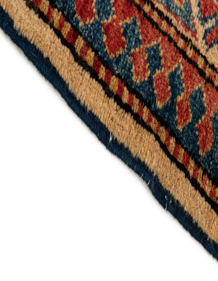 Detail image of  4' 1 x 6' 2  Hand Knotted Kazak Wool Rug
