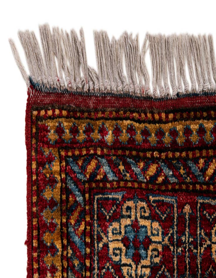 Detail image of  3' 11 x 5'  Hand Knotted Kazak Wool Rug