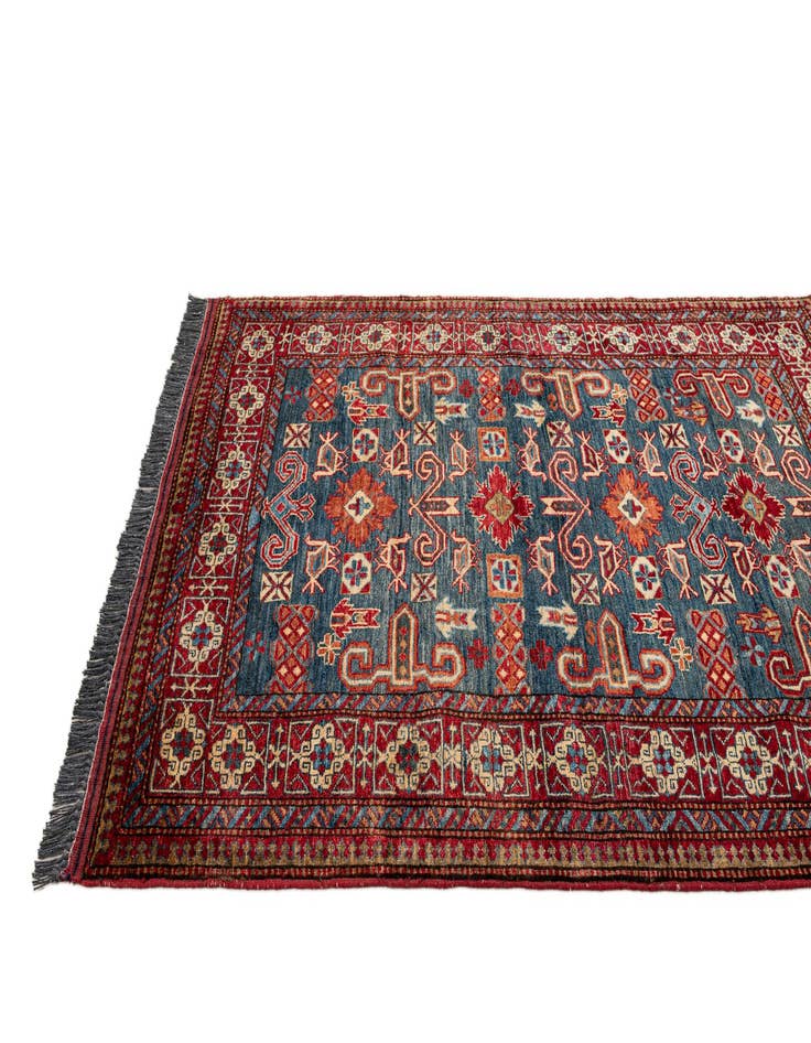 Detail image of  3' 1 x 5' 1  Hand Knotted Kazak Wool Rug