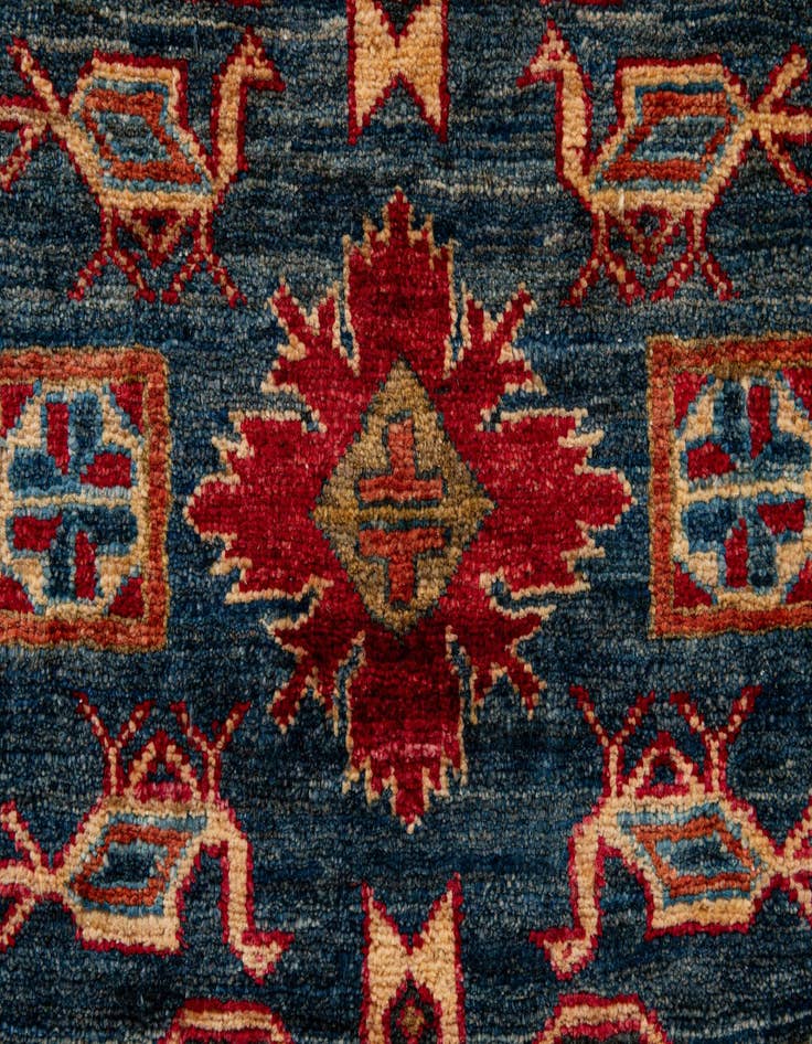 Detail image of  3' 1 x 5' 1  Hand Knotted Kazak Wool Rug