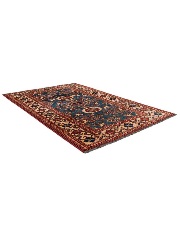 Detail image of  3' 10 x 5' 11  Hand Knotted Kazak Wool Rug