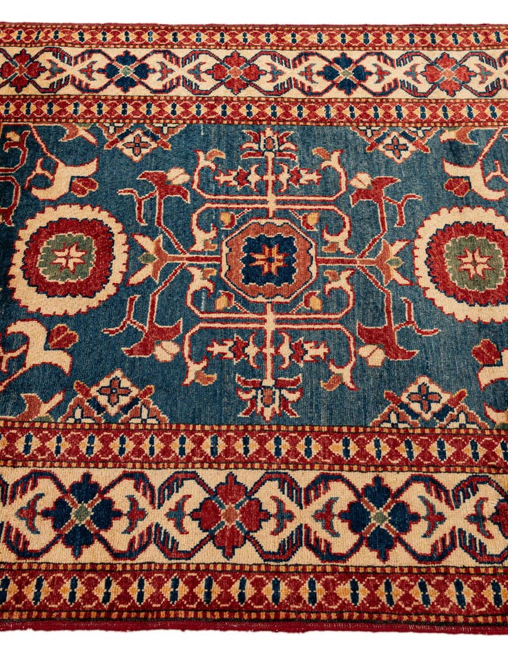 Detail image of  3' 10 x 5' 11  Hand Knotted Kazak Wool Rug