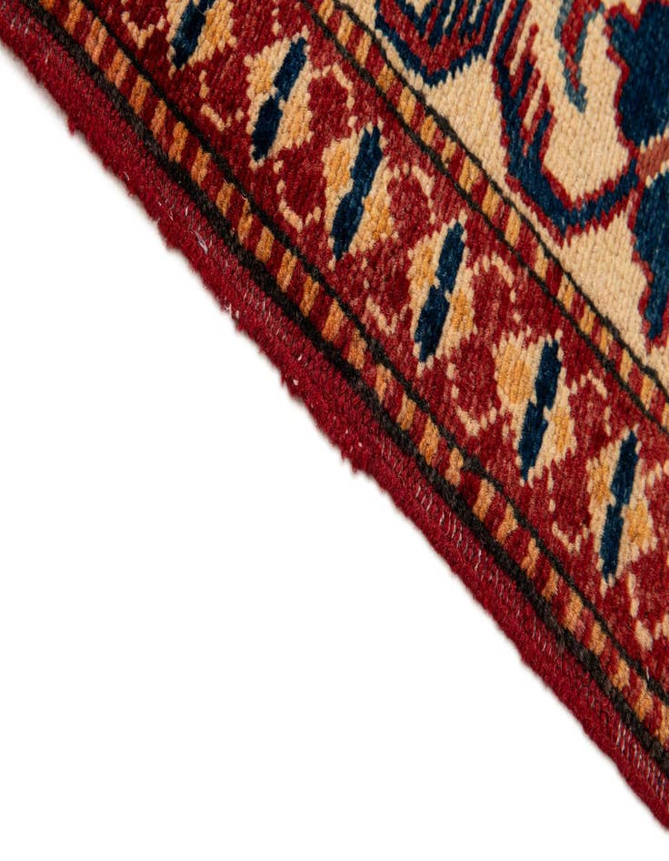 Detail image of  3' 10 x 5' 11  Hand Knotted Kazak Wool Rug