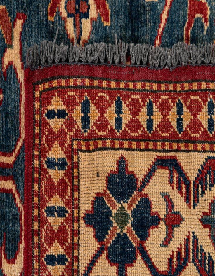 Detail image of  3' 10 x 5' 11  Hand Knotted Kazak Wool Rug