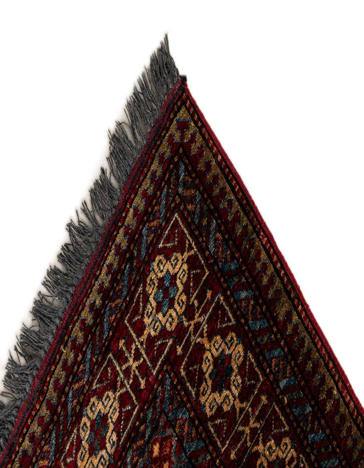 Detail image of  4' x 5'  Hand Knotted Kazak Wool Rug