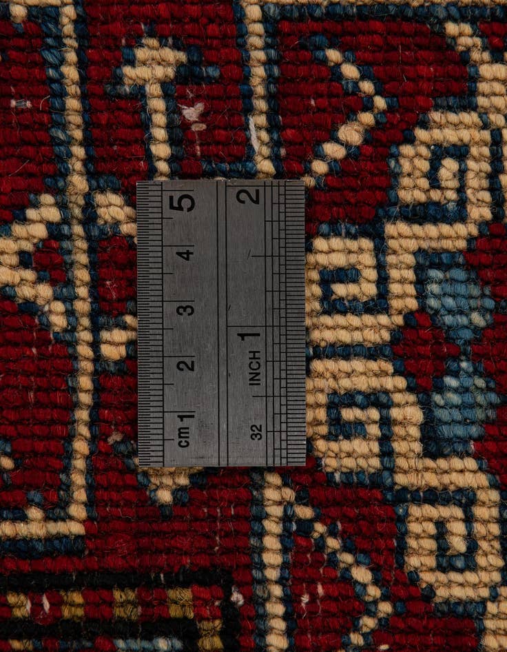 Detail image of  4' x 5'  Hand Knotted Kazak Wool Rug