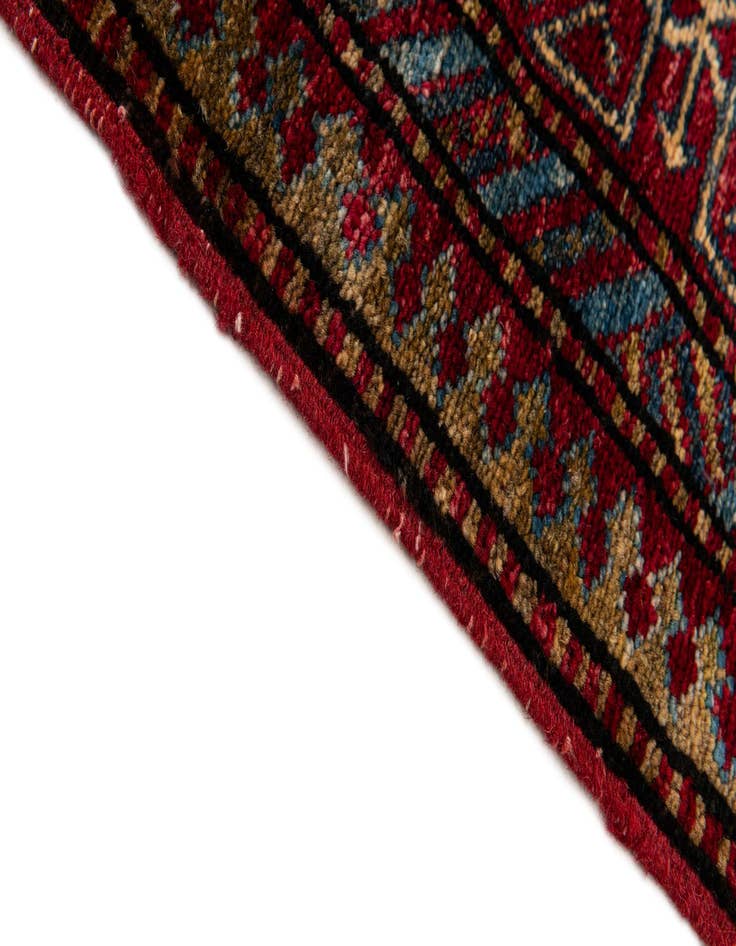 Detail image of  4' x 5'  Hand Knotted Kazak Wool Rug