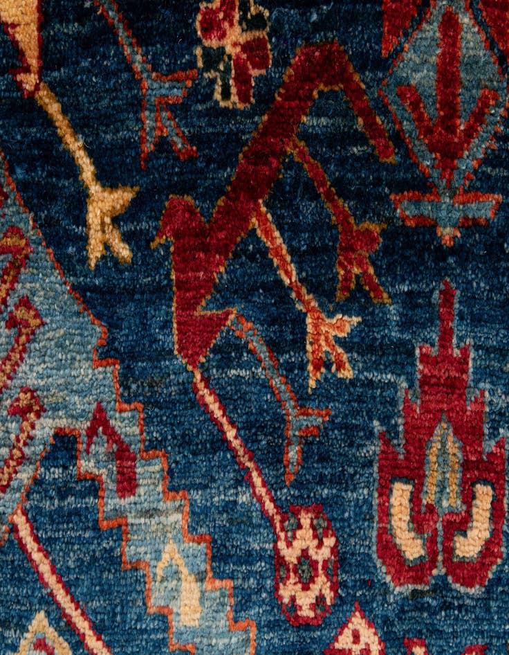 Detail image of  3' 10 x 5' 11  Hand Knotted Kazak Wool Rug