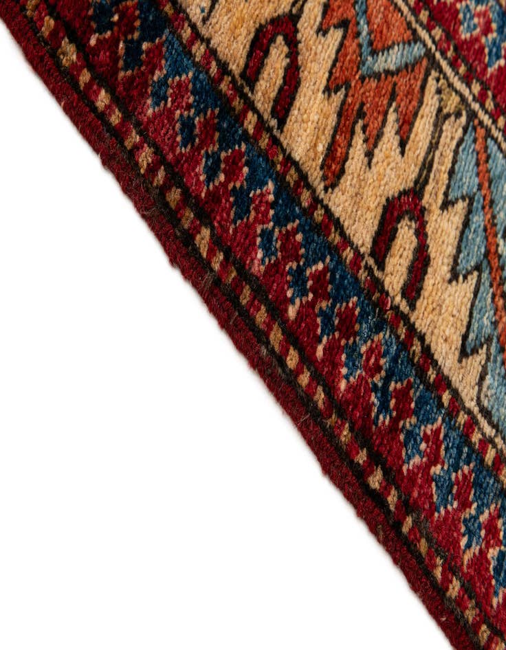 Detail image of  3' 10 x 5' 11  Hand Knotted Kazak Wool Rug