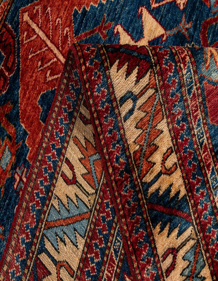 Detail image of  3' 10 x 5' 11  Hand Knotted Kazak Wool Rug