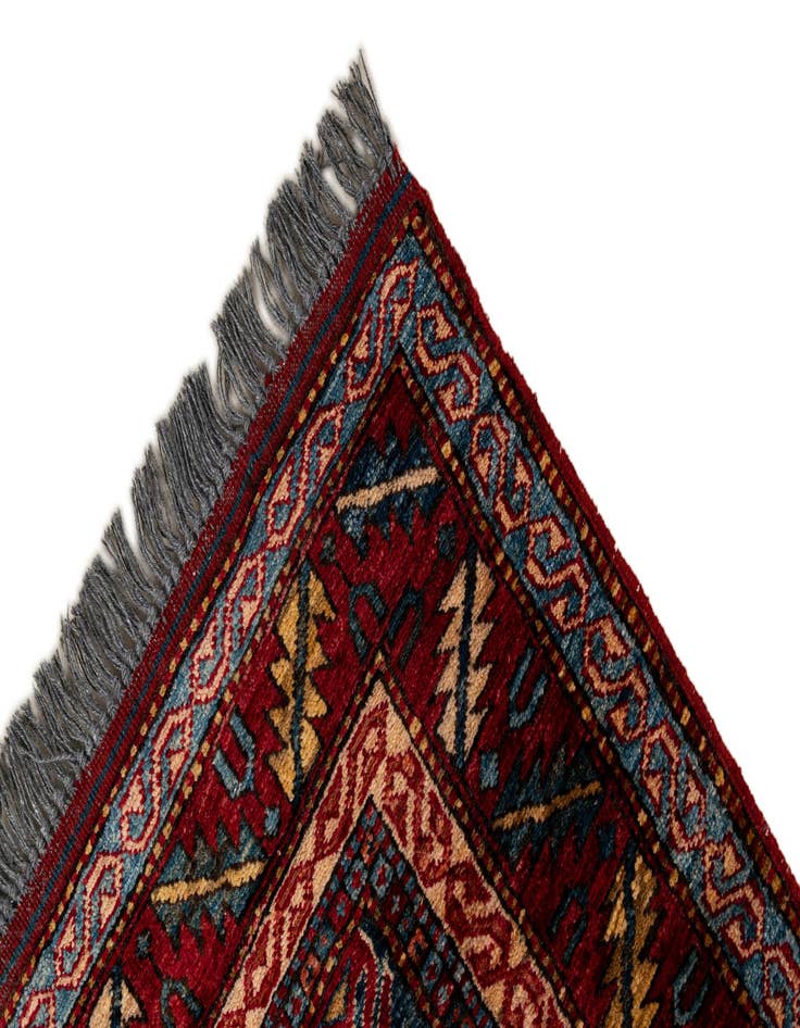 Detail image of  3' 11 x 6' 1  Hand Knotted Kazak Wool Rug