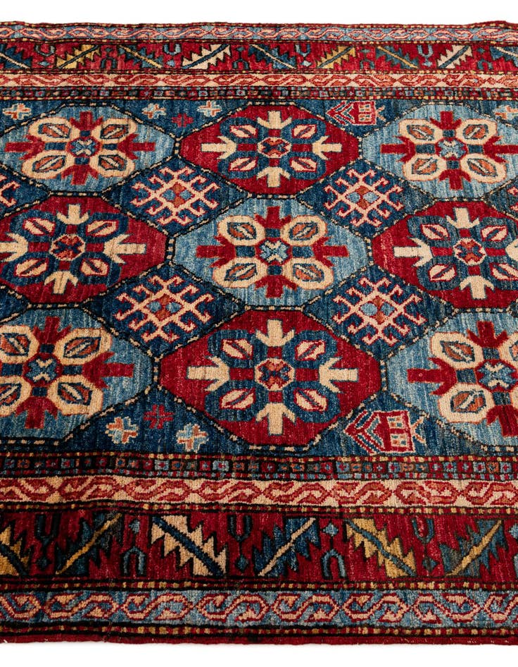 Detail image of  3' 11 x 6' 1  Hand Knotted Kazak Wool Rug
