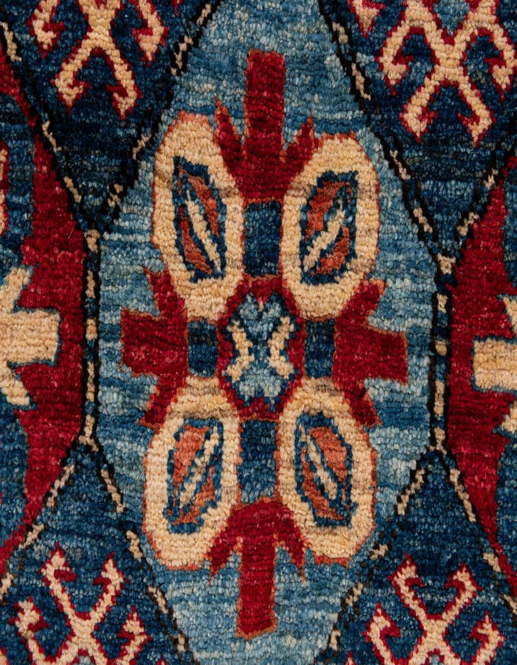 Detail image of  3' 11 x 6' 1  Hand Knotted Kazak Wool Rug