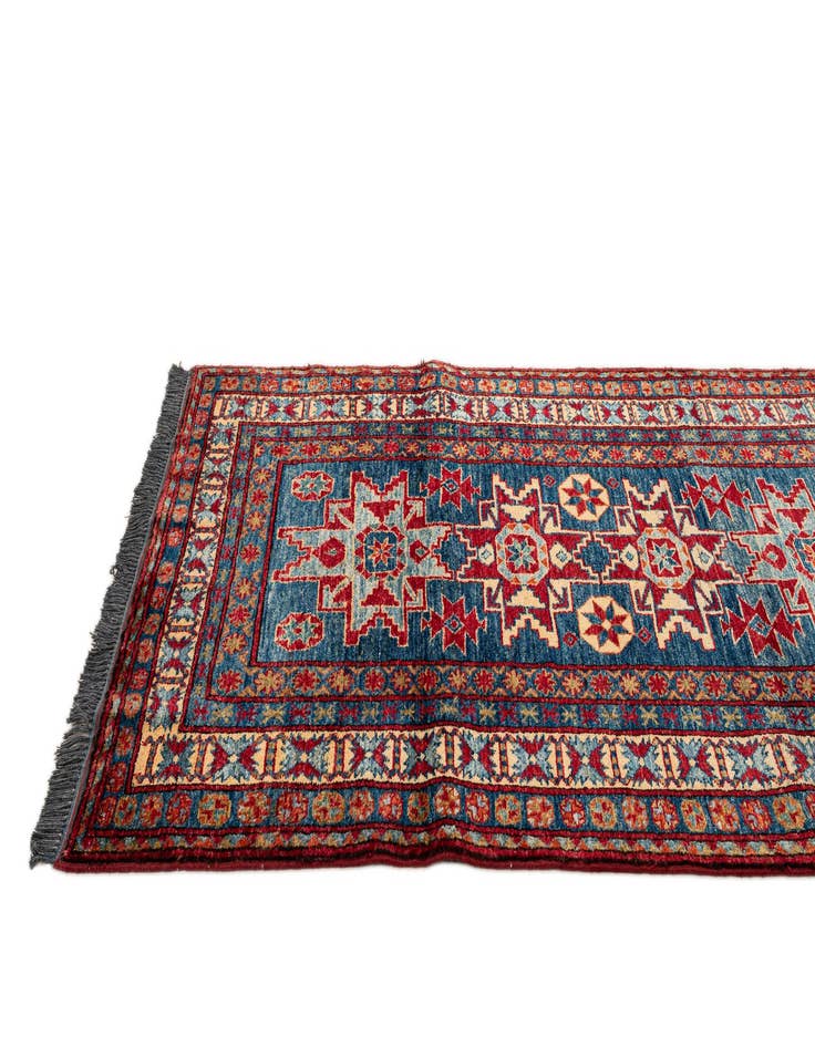 Detail image of  3' 4 x 5' 7  Hand Knotted Kazak Wool Rug