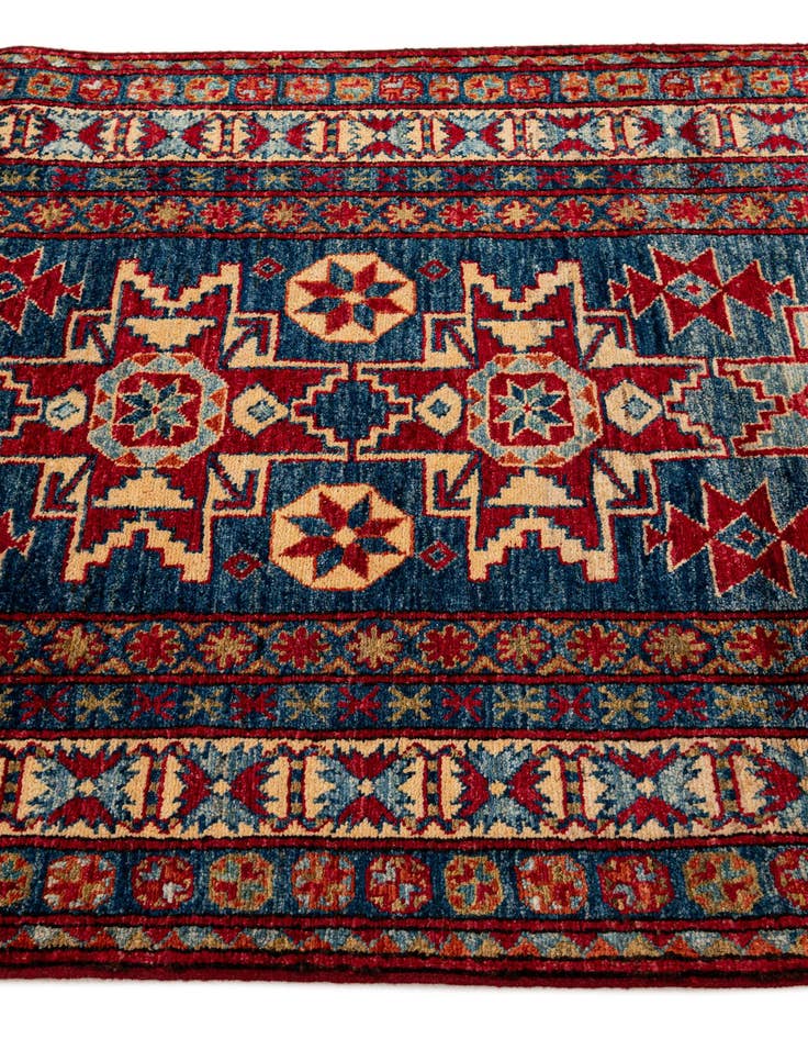 Detail image of  3' 4 x 5' 7  Hand Knotted Kazak Wool Rug