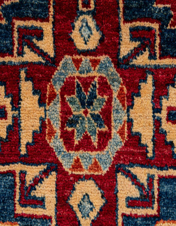 Detail image of  3' 4 x 5' 7  Hand Knotted Kazak Wool Rug