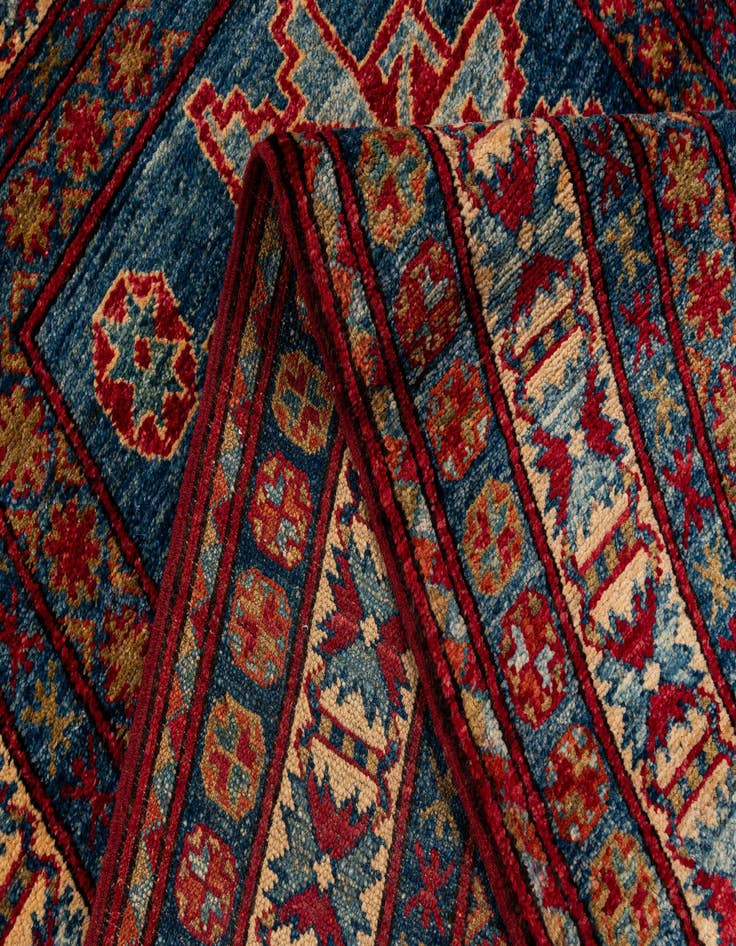 Detail image of  3' 4 x 5' 7  Hand Knotted Kazak Wool Rug