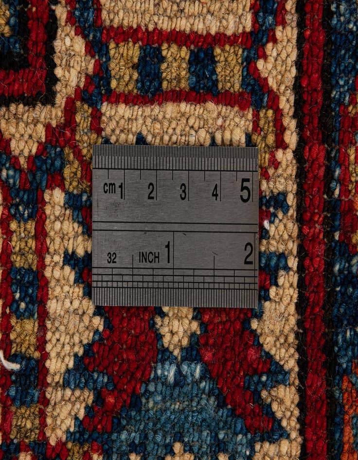 Detail image of  3' 2 x 5' 7  Hand Knotted Kazak Wool Rug
