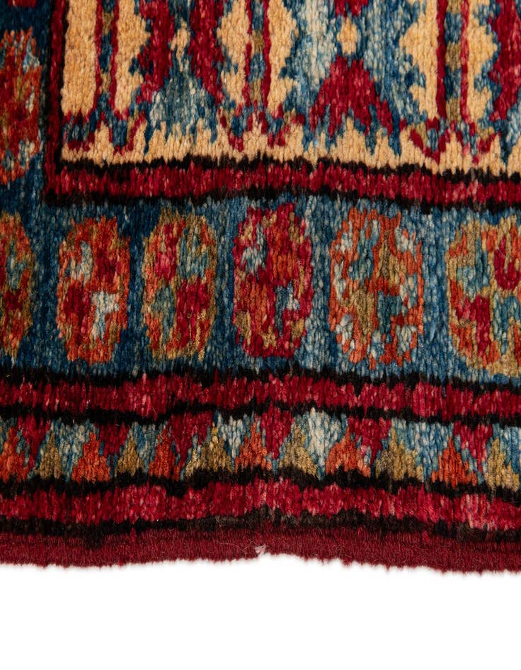 Detail image of  3' 2 x 5' 7  Hand Knotted Kazak Wool Rug