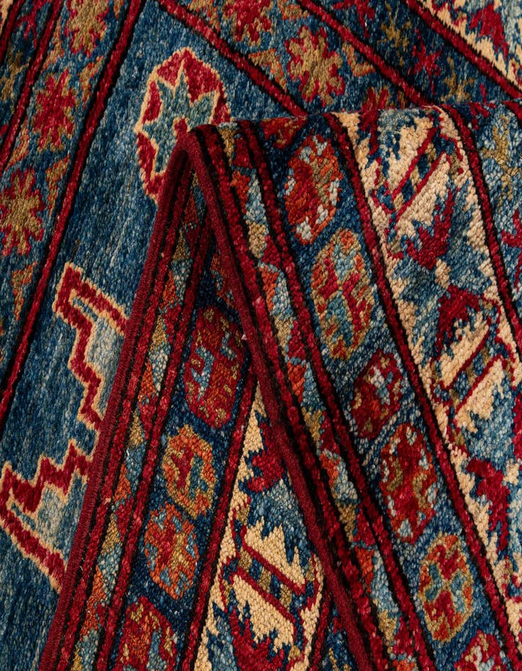 Detail image of  3' 2 x 5' 7  Hand Knotted Kazak Wool Rug