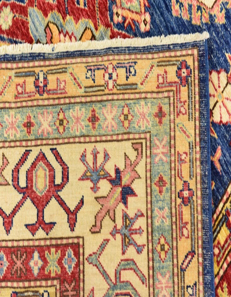 Detail image of  4' 10 x 6' 4  Hand Knotted Kazak Rug