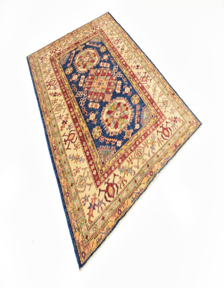 Detail image of  4' 10 x 6' 4  Hand Knotted Kazak Rug