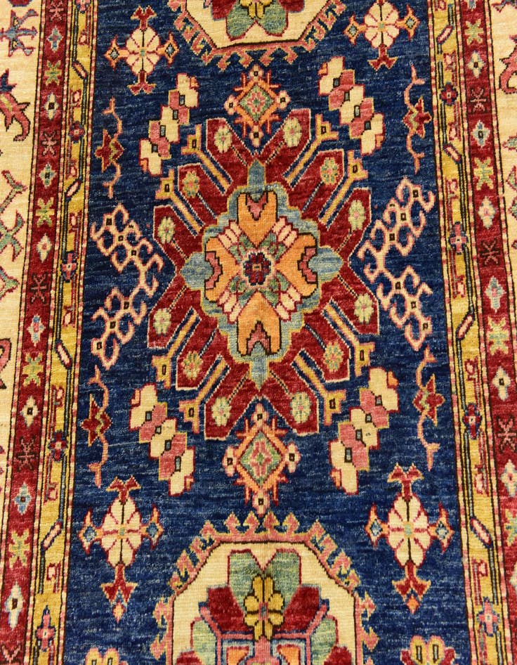 Detail image of  4' 10 x 6' 4  Hand Knotted Kazak Rug