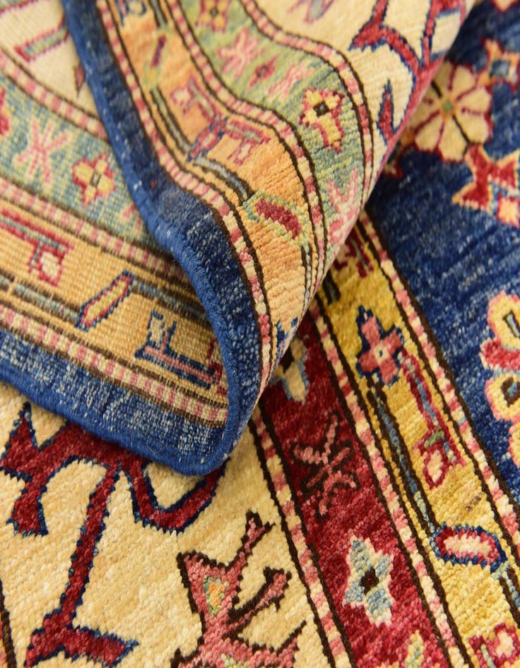 Detail image of  4' 10 x 6' 4  Hand Knotted Kazak Rug