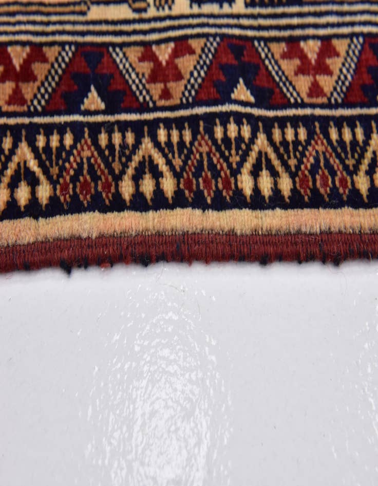 Detail image of  6' 4 x 9' 2  Hand Knotted Kazak Rug