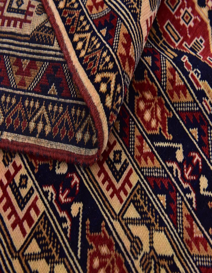 Detail image of  6' 4 x 9' 2  Hand Knotted Kazak Rug