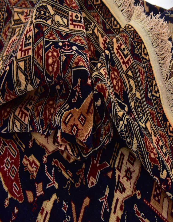 Detail image of  6' 4 x 9' 2  Hand Knotted Kazak Rug