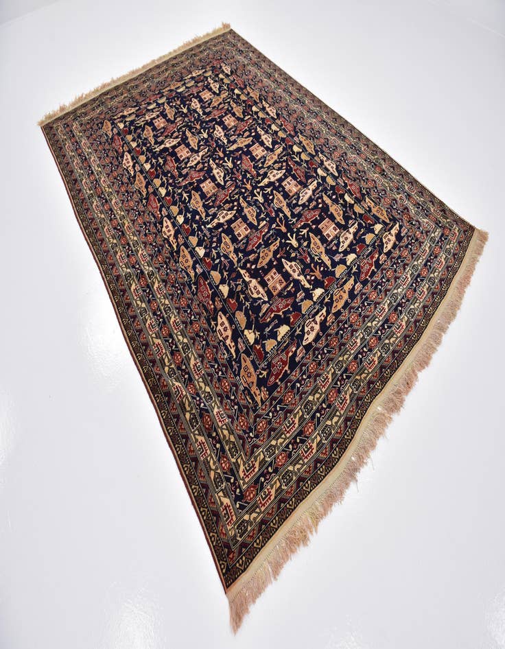 Detail image of  6' 4 x 9' 2  Hand Knotted Kazak Rug